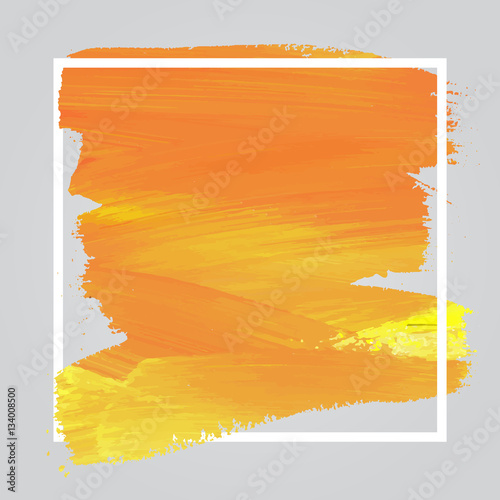 Watercolor template poster for design on grey background 