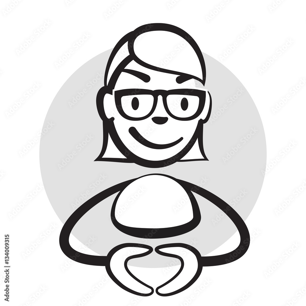 Strichmännchen Serie Emotionen - Vertrauen