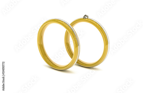 Ringe zur Hochzeit aus Gold und Silber und Diamant