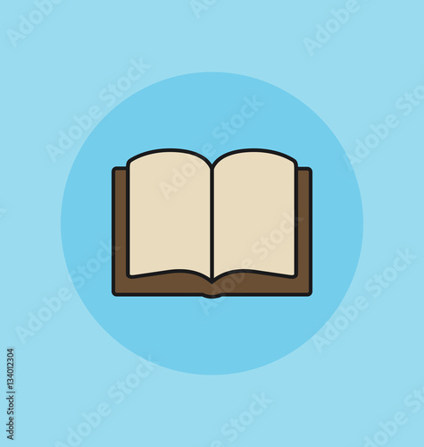 Book icon vector.