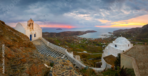 Serifos island in Cyclades island group in the Aegean Sea. photo