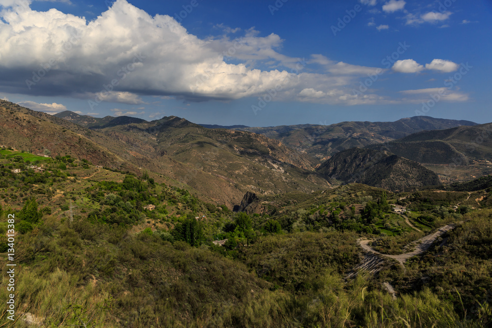 Beautiful landscape of Sierra Nevada, south of Spain, Granada