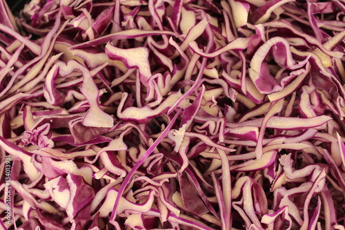 chopped purple cabbage