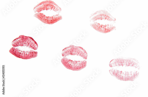lips with lipstick mark