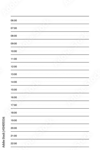 Daily planner or time planner