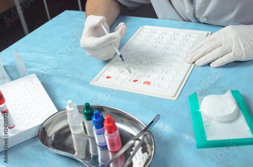 Blood group and rh factor testing