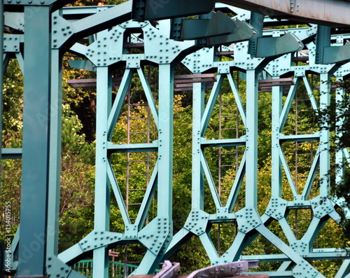 Gerüstviadukt der Standseilbahn in Loschwitz photo