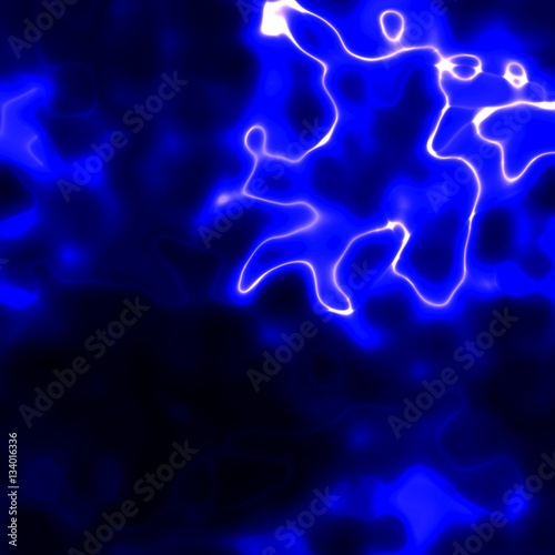 Abstract digital glowing futuristic explosion chaos background © sangriana