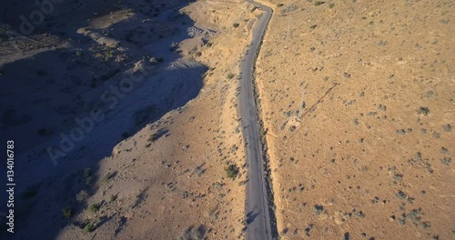 Aerial, Mountainous Landscape, Taliouine, Morocco - Untouched and flat material, watch also for the graded and stabilized version photo