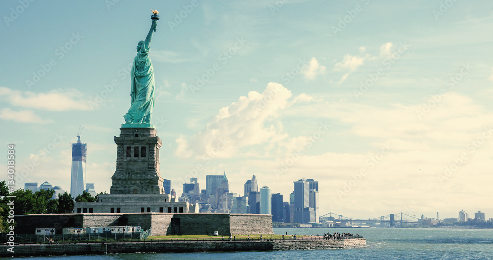 Fototapeta premium Panorama on Manhattan, New York City