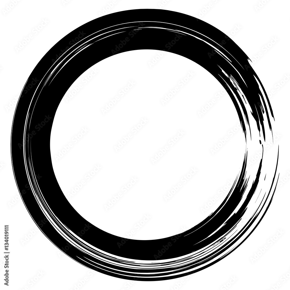 Ladel, logo grunge circle brushstroke design Ladel, logo grunge circle brushstroke design