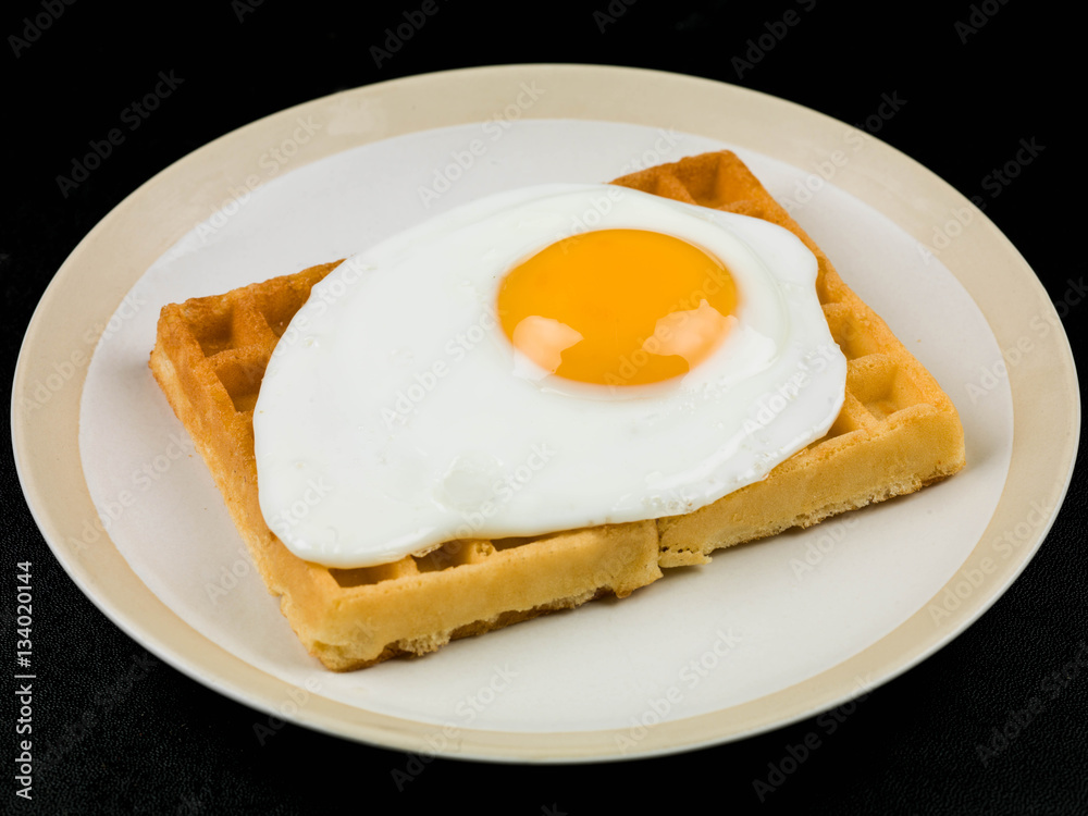 Fried Egg on a Waffle Fried Egg on a Waffle
