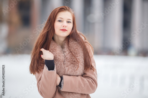 Beauty Model, Street fashion, Winter Dress 