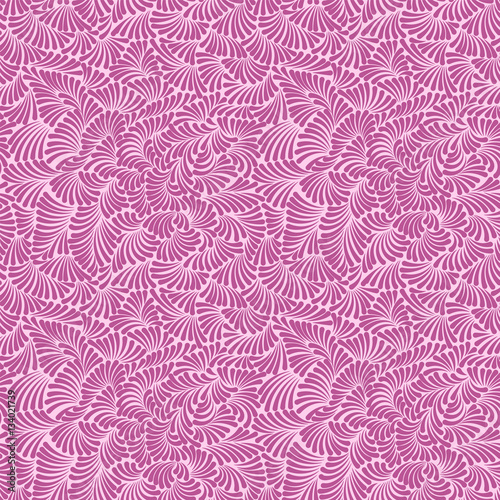 Fototapeta Naklejka Na Ścianę i Meble -  Simple and beautiful seamless pattern for design , pink wallpaper with swirls