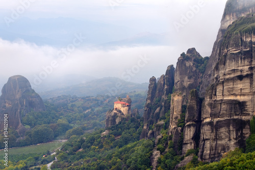 Monastery of St Nikolaos Anapafsas, Meteora, Greece