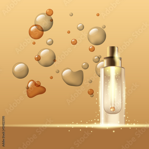 realistic cosmetic concept, vector for your projects