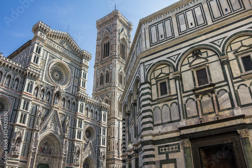 The Duomo, Baptistry and Giotto's Bell tower in Florence, Italy.