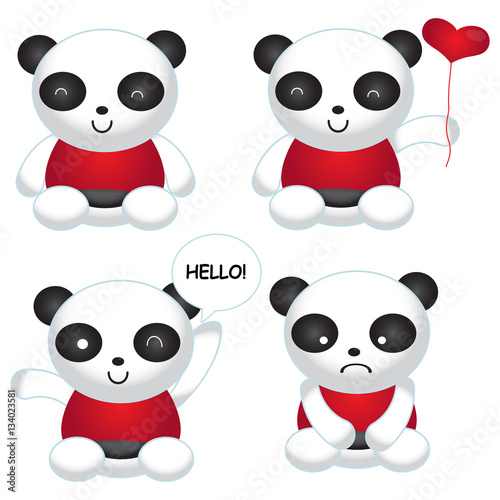 Fototapeta Naklejka Na Ścianę i Meble -  The Cute panda
