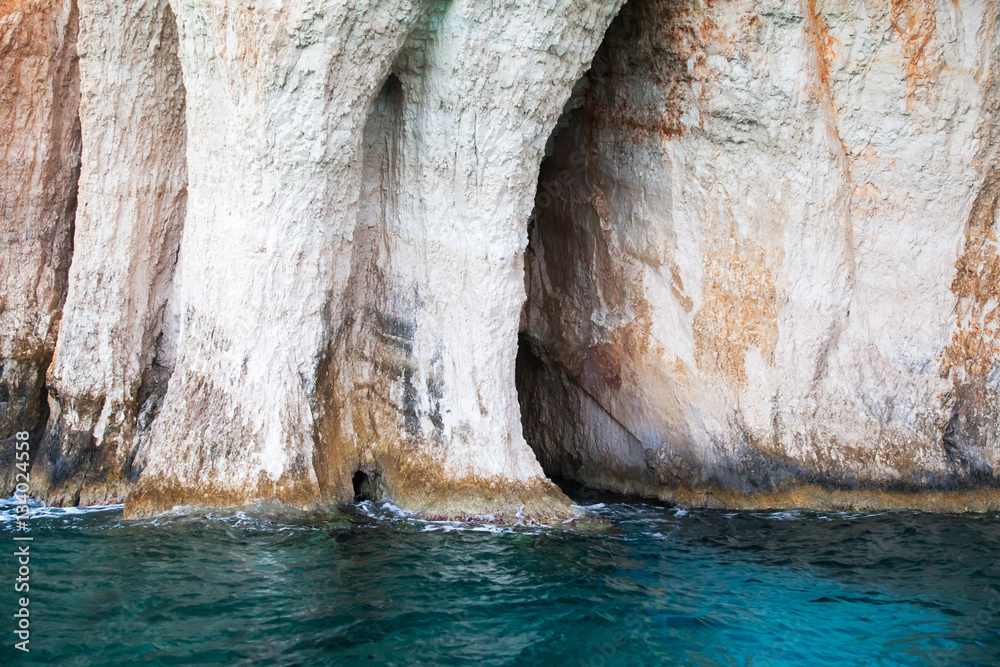 Coastal rocks of Greek island Zakynthos