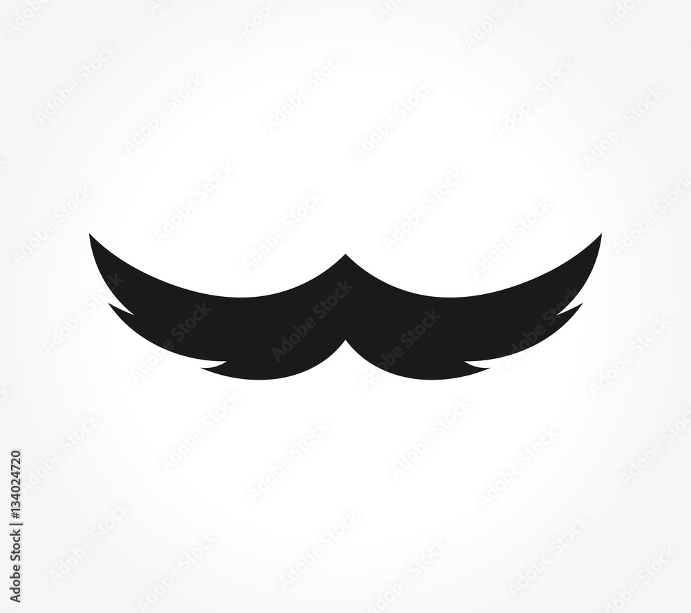 Moustache icon vector