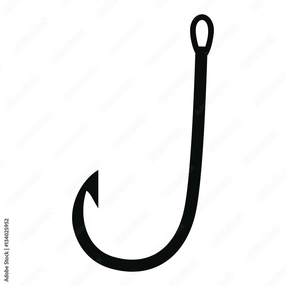 Hook icon, simple style Hook icon, simple style