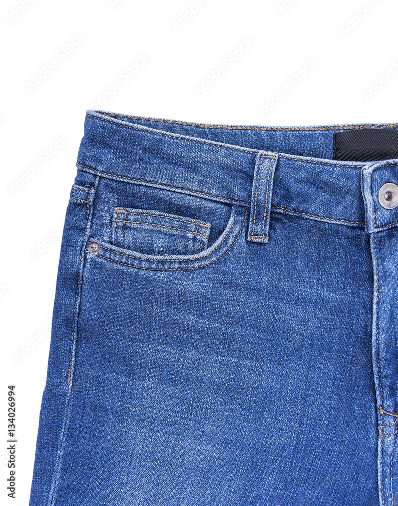 The top part of jeans. The top part of jeans.