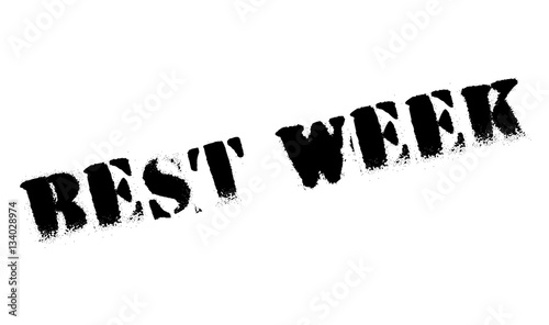 Best Week rubber stamp