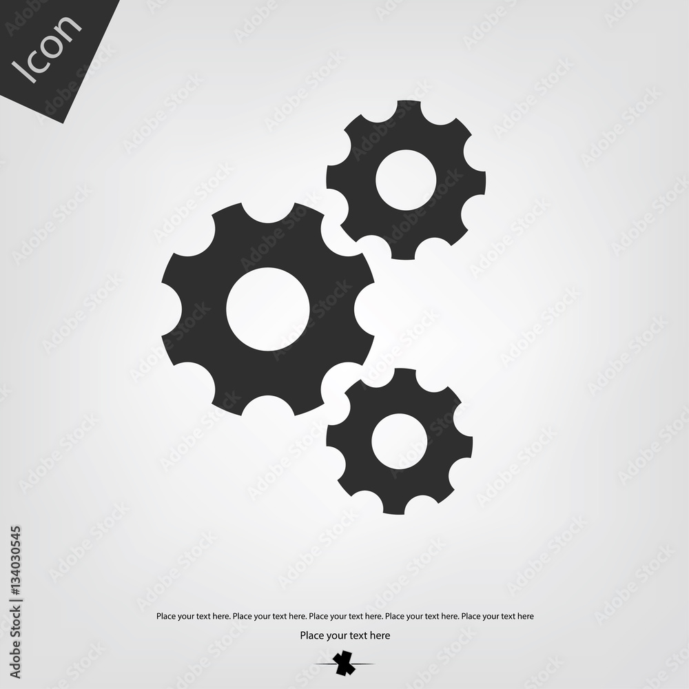 Gear vector icon Gear vector icon