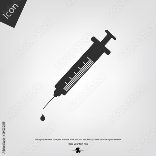 Syringe vector icon