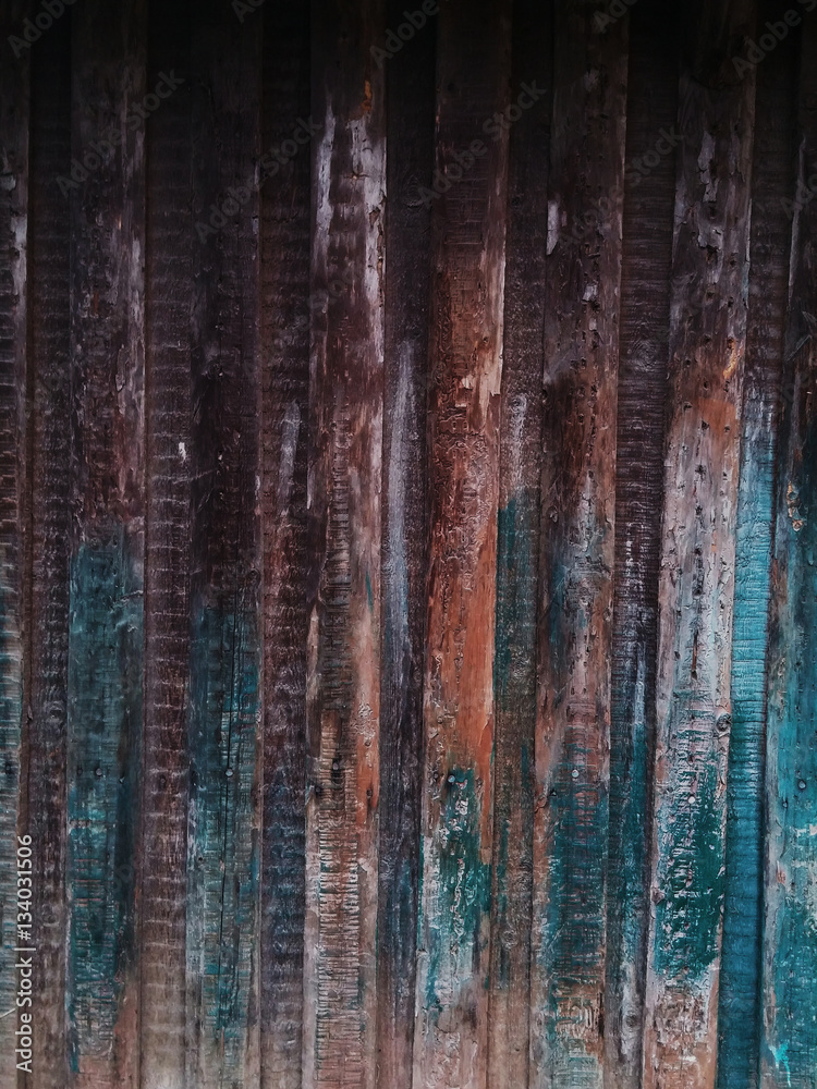 Naklejka premium Old wooden color background