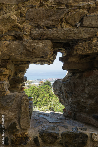 the view from the windows of the old fortress