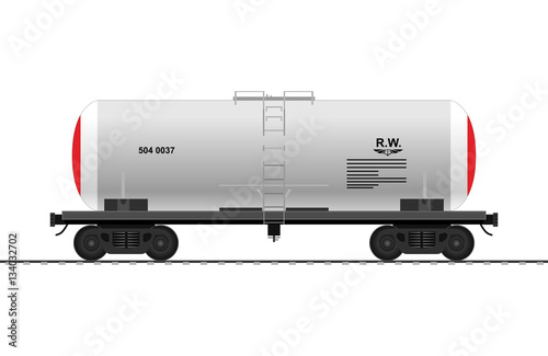 Tank cars. Railway carriage. train. vector.