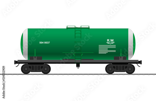 Tank cars. Railway carriage. train. vector.