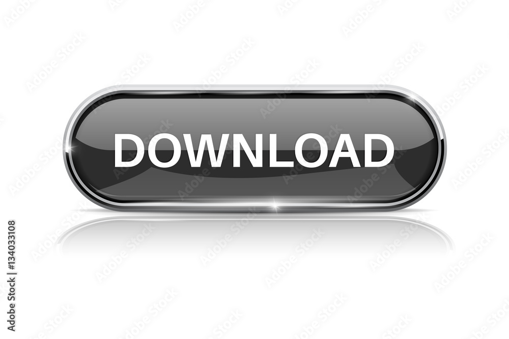 Download button. Shiny black oval web icon Download button. Shiny black oval web icon
