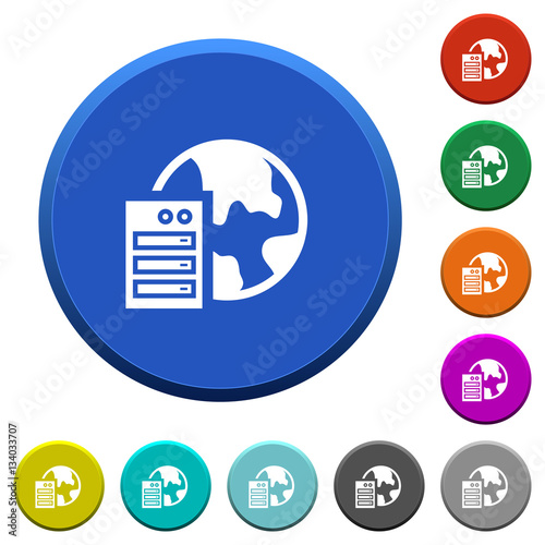 Web hosting beveled buttons