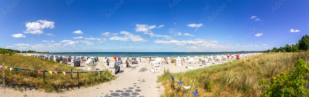 Weg zum Strand, Strandkörbe, Boltenhagen 