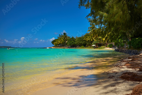 Beautiful amazing nature background. Tropical blue sun sea. Luxu © ZoomTeam