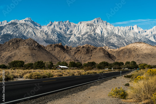 Sierra Nevada Mountains From South of Lone Pine
