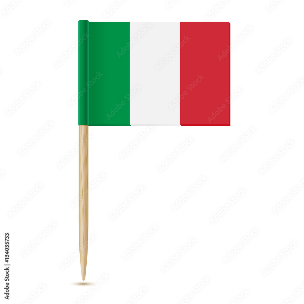 Flag Italy. Flag toothpick 10eps Flag Italy. Flag toothpick 10eps