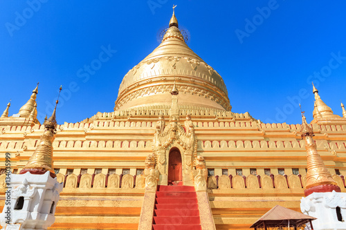 Shwezigon pagoda in Myanmar