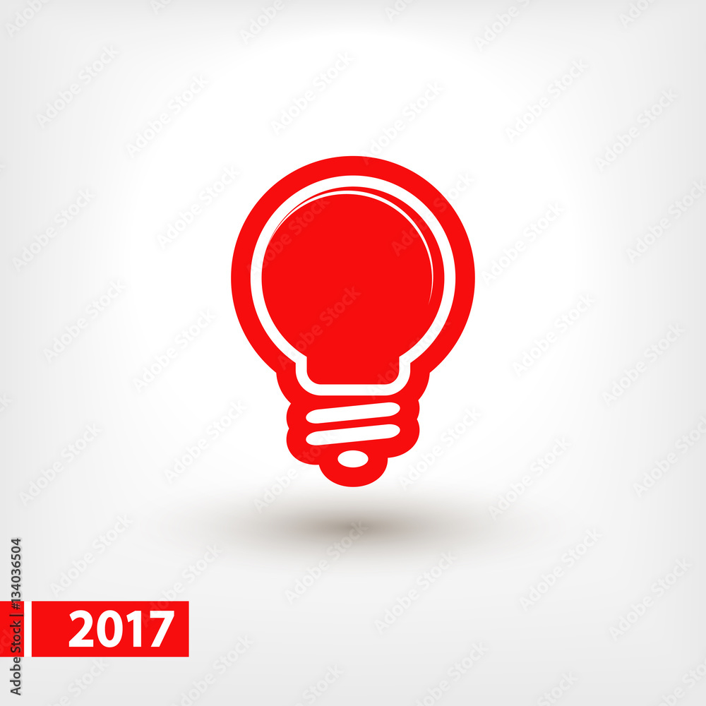 Light bulb icon, vector illustration. Flat design style Light bulb icon, vector illustration. Flat design style