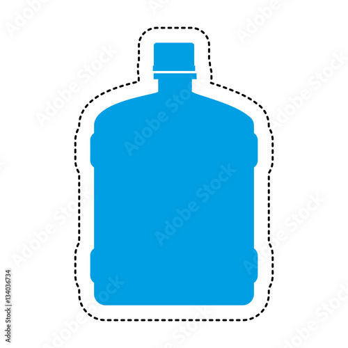 water big bottle isolated icon vector illustration design