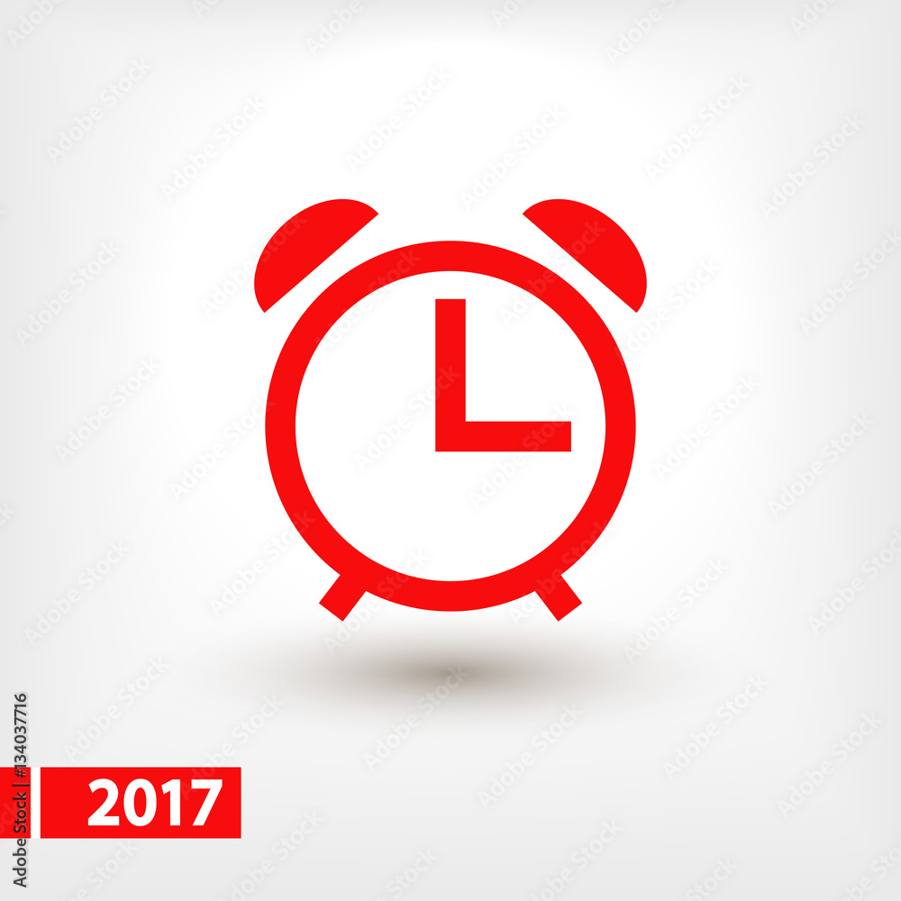 alarm clock icon, vector illustration. Flat design style alarm clock icon, vector illustration. Flat design style