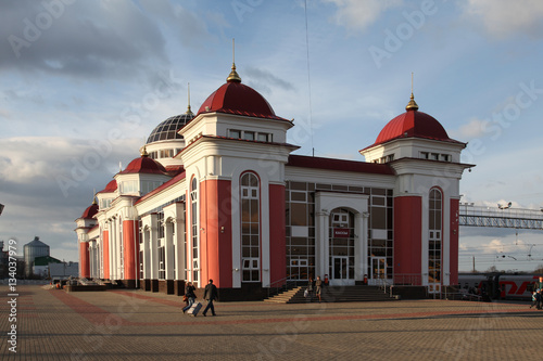 Saransk. Mordovia republic. Railway station building photo