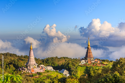 Twin Royal Stupas © teptong