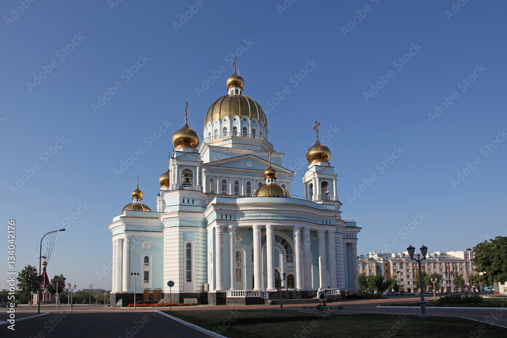 Russia. Mordovia. Saransk. Chapel near the Cathedral of St Warrior Fedor Ushakov 