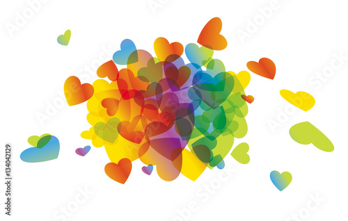 FRISE COEURS TRANSPARENTS