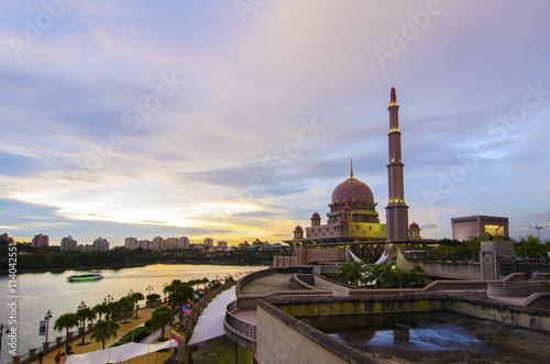 Putra Mosque is the principal mosque of Putrajaya,