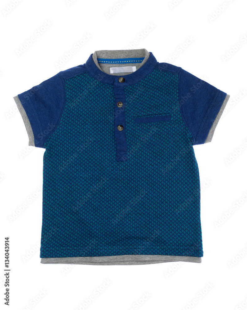Blue children's T-shirt, isolate Blue children's T-shirt, isolate
