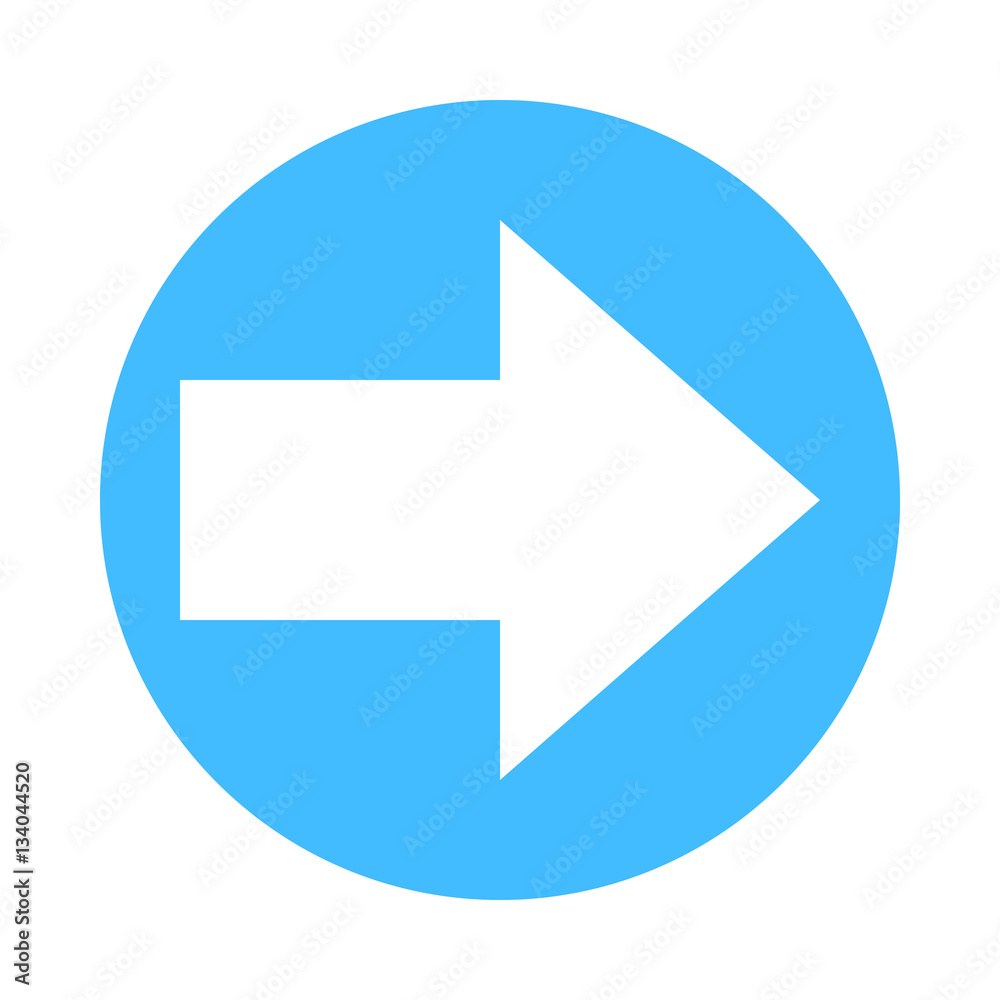 Arrow sign direction icon circle button flat style Arrow sign direction icon circle button flat style